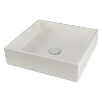 Solid Surface 40 håndvask, Hvid